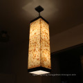 Guzhen High Quality Natual Shell Square Pendant Lamp